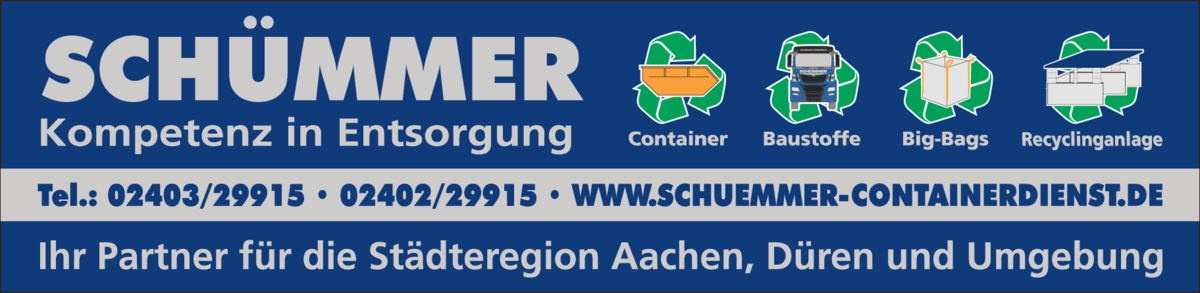 Kompetenz in Entsorgung bei Schümmer - Ihr Partner in Aachen, Düren und Umgebung
